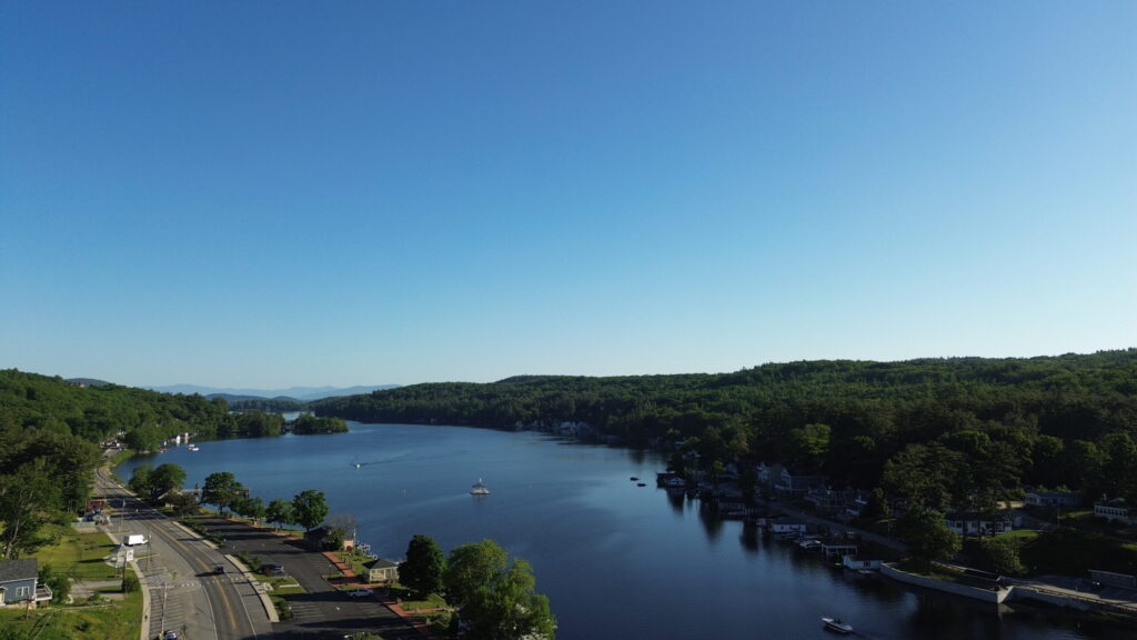 Drone photo of Alton Bay